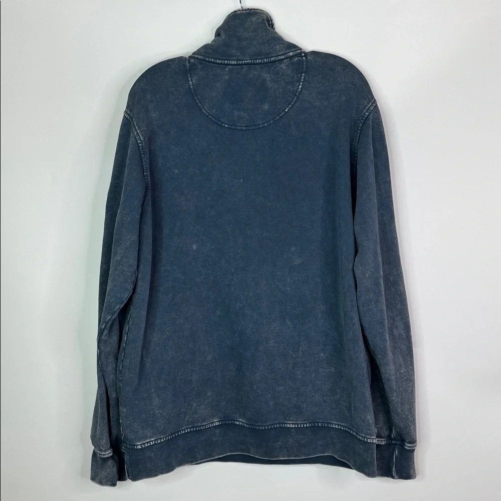 Kimes Ranch Blue Yoakam Quarter Zip Pullover Sweatshirt Large
